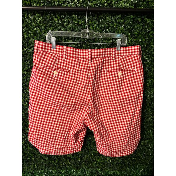 Polo Ralph Lauren Mens Suffield Shorts Size 38 Preppy Cotton Red Check Gingham - Picture 2 of 4